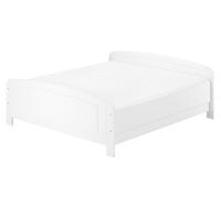 Lit senior blanc en bois extra haut 180x200 Pin blanc Accessoires au choix