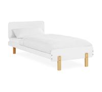 Homestyle4u Lit junior 90 x 200 cm – Bois massif pin blanc – Sommier à lattes