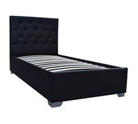 Lit simple avec coffre ""Tino"" - 90 × 190 cm - Noir