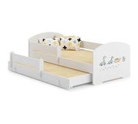 Lit simple avec gigogne Lukas 160x80 Jaune G