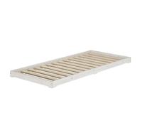 Lit simple en bois très bas, base idéale pour combiner avec futon, surface 80x200 cm V-60.47-08 [sommier à lattes incl.]