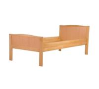Lit simple hêtre naturel 90x200 extra haut pour les personnes âgées avec sommier 60.70-09FL