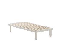 Lit simple Kaya XSmall 90x200cm sans tête de lit LxWxH 200x90x38cm