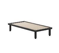 Lit simple Kaya XSmall 90x200cm sans tête de lit LxWxH 200x90x38cm