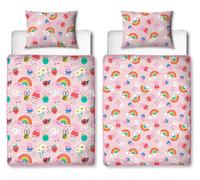 Lit simple Peppa Pig avec couette réversible