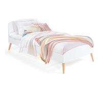 IDMarket Lit simple SOREN (14595) 90 x 190 cm scandinave bois et blanc