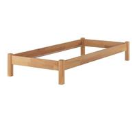 Lit simple style futon en hêtre naturel 80x200 structure de lit sans literie 60.84-08oR