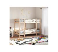 vidaXL Lit superposé 3284221 en bois de pin massif 90x190 cm sans matelas
