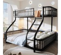 Lit superposé enfant,lit mezzanine 90x200,lit combiné 140x200,avec échelle,avec grille de protection,structure en fer robuste,certifié EN747,modèle métal pour chambre,idéal pour chambre partagée