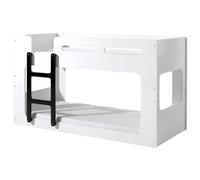 Vipack Lit mi-hauteur Luca 90 x 200 cm surface de couchage, blanc