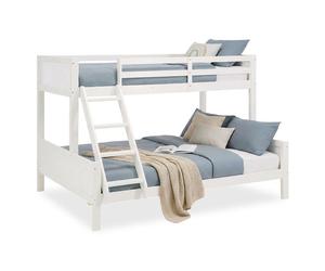 Lit superposé familial 3 places 90/140x200 cm, gain de place pour chambre d'enfant - Homestyle4u
