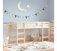 Lit superposé pour enfants avec échelle, dimensions 80 x 200 cm, en bois massif de pin. Lit superposé pour enfants, lit en hauteur pour enfants, modèle 835895