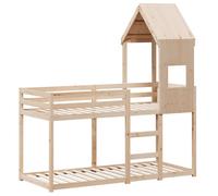 Lit superposé sans matelas 90x190 cm bois de pin massif