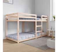 vidaXL Lit superposé sans matelas 90x190 cm bois de pin massif