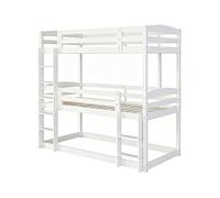 Lit superposé - Sephora - 3 couchages - 90 x 190 cm - Bois blanc