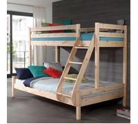 Lit Superposé Triple - Vipack - Pino - 3 Couchages - Bois Massif - 140x200 cm
