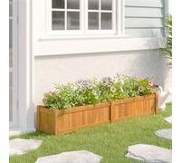 Lit surélevé 150x30x25 cm bois massif de teck Marron G