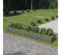vidaXL Gabion haut-plateau Acier galvanisé 540×90×50 cm