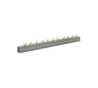 vidaXL Gabion haut-plateau 145645 – Acier galvanisé 450×30×30 cm
