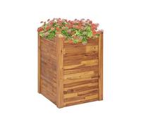 Lit surélevé de jardin 60 x 60 x 84 cm en bois massif d'acacia