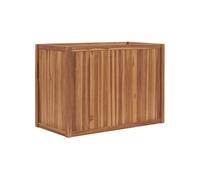 vidaXL Lit surélevé 100×50×70 cm bois massif teck