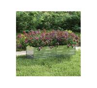 vidaXL Lit surélevé de jardin 160 cm - Acier galvanisé