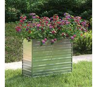 vidaXL Lit surélevé de jardin 100x40x77 cm Acier galvanisé Argenté