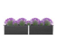 vidaXL Parterre de jardin surélevé 200x100x54 cm WPC Gris