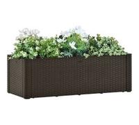 vidaXL Parterre de jardin surélevé avec système d'arrosage automatique Moka 100x43x33 cm