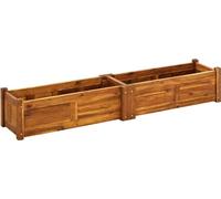 Lit surélevé de jardin Bois d'acacia 150x30x25 cm