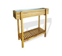 vidaXL Plateau de jardin surélevé en bois massif d'acacia et zinc