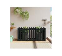 Lit surélevé de jardin design de clôture 150x50x70cm pin massif 832499