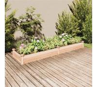 vidaXL Lit surélevé avec insert 240x60x25 cm bois massif sapin