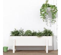 Lit Surélevé de Jardin Jardinière Bac à Fleurs Terrasse Bois Pin Massif vidaXL