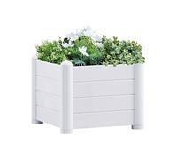 vidaXL Plateau de jardin PP blanc 43x43x35 cm
