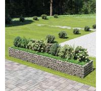 vidaXL Lit surélevé Gabion – Acier galvanisé 450×90×50 cm