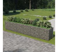 Lit surélevé en gabion Design Acier galvanisé 540×90×100 cm - Lit 2025 Nouveau8993741 3parcel