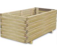 Lit surélevé rectangulaire 100x50x40 cm bois