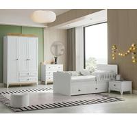 Lit Table de nuit Commode Armoire Set Chambre d'enfant Chambre à coucher