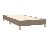 Lit Taupe - BMK - Cadre de lit à lattes taupe 90x200 cm tissu - Lit chambre&283631