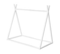 Roba Tipi 70 x 140 cm pour Enfant en Bois Massif Certifié FSC - Lit Montessori au Sol - Tente Indien - Cadre de Lit Cabane pour Fille et Garçon - Dès 12 Mois - Laqué Blanc