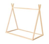 Lit Tipi 70 X 140 Cm Pour Enfants Roba - Bambou Certifié Fsc - Lit Indien Pour Garçon Et Fille - Finition Naturelle Marron