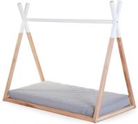 Lit tipi pour enfant - Lit jouet - Lit tente - Lit simple - Lit pour chambre de bébé - Bois massif de hêtre