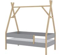 Lit tipi Vitalispa Bali Gris 80x160 cm avec matelas, Model 53040