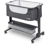 Lit triple pour bébé « Système 3-1 » 95 x 55 x 85 cm avec 6 réglages en hauteur - convient aux bébés jusqu'à 9 kg - fonction cloison de séparation - sac de transport pratique - matelas pour lit jumeau