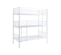 Lit triple superposé metal ""Havin"" - 90 x 190 cm - Blanc