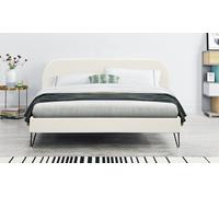 Lit velours Garbera : 160 x 200 cm / Laiton vert