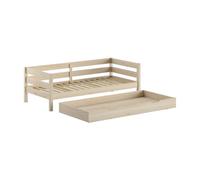 Lit de cabine Maggie - avec coffre de lit - 90 x 200 - pin massif - pin laiteux