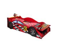 Lit voiture avec coffre 70x140 cm rouge + matelas - CARINO