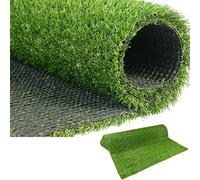LITA Gazon synthétique artificiel Premium de 20 mm d'épaisseur, gazon synthétique de haute densité, gazon artificiel naturel et réaliste pour jardin et animaux de compagnie (1m x 4m)